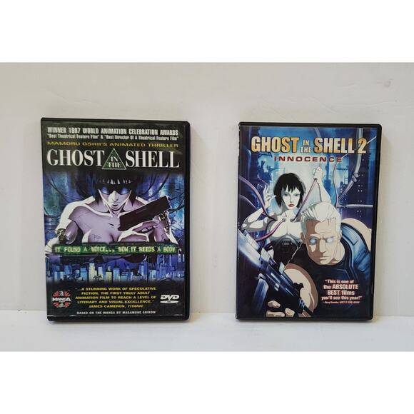 2 DVD Bundle The Ghost in the Shell & The Ghost in the Shell 2 Innocence-Anime - Picture 1 of 4